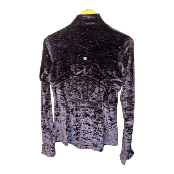 LTD Lululemon Velour Black Define Jacket 10 Crushed Velvet - Picture 3 of 8